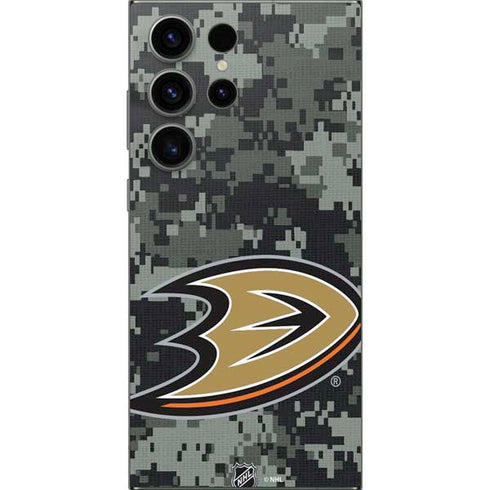 NHL Anaheim Ducks Camo Galaxy S25 Ultra Skin